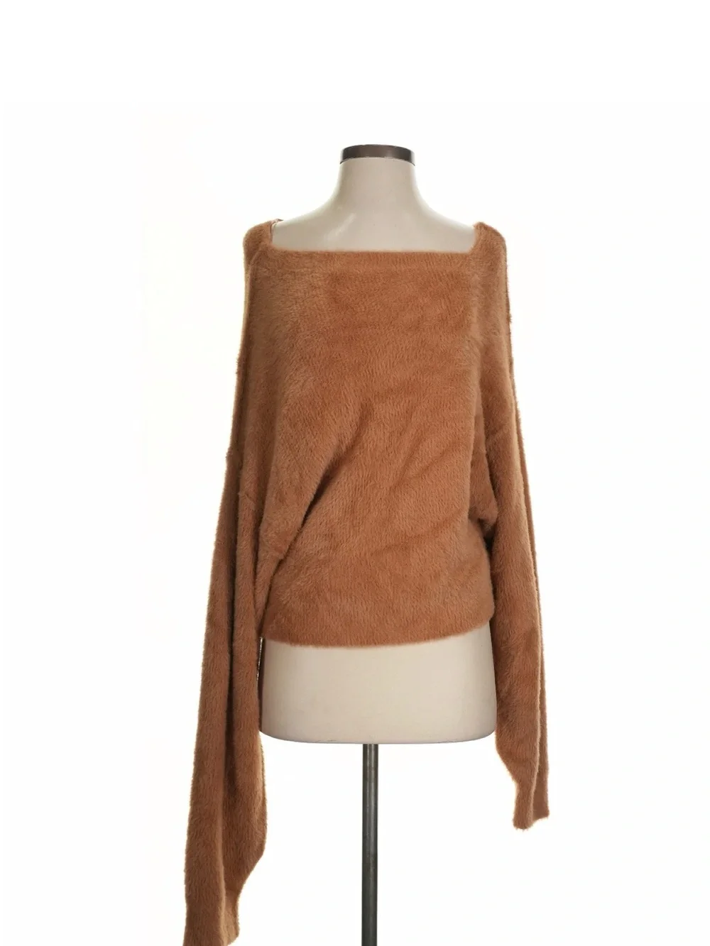 Free people Cozy Off-Shoulder Fuzzy Sweater